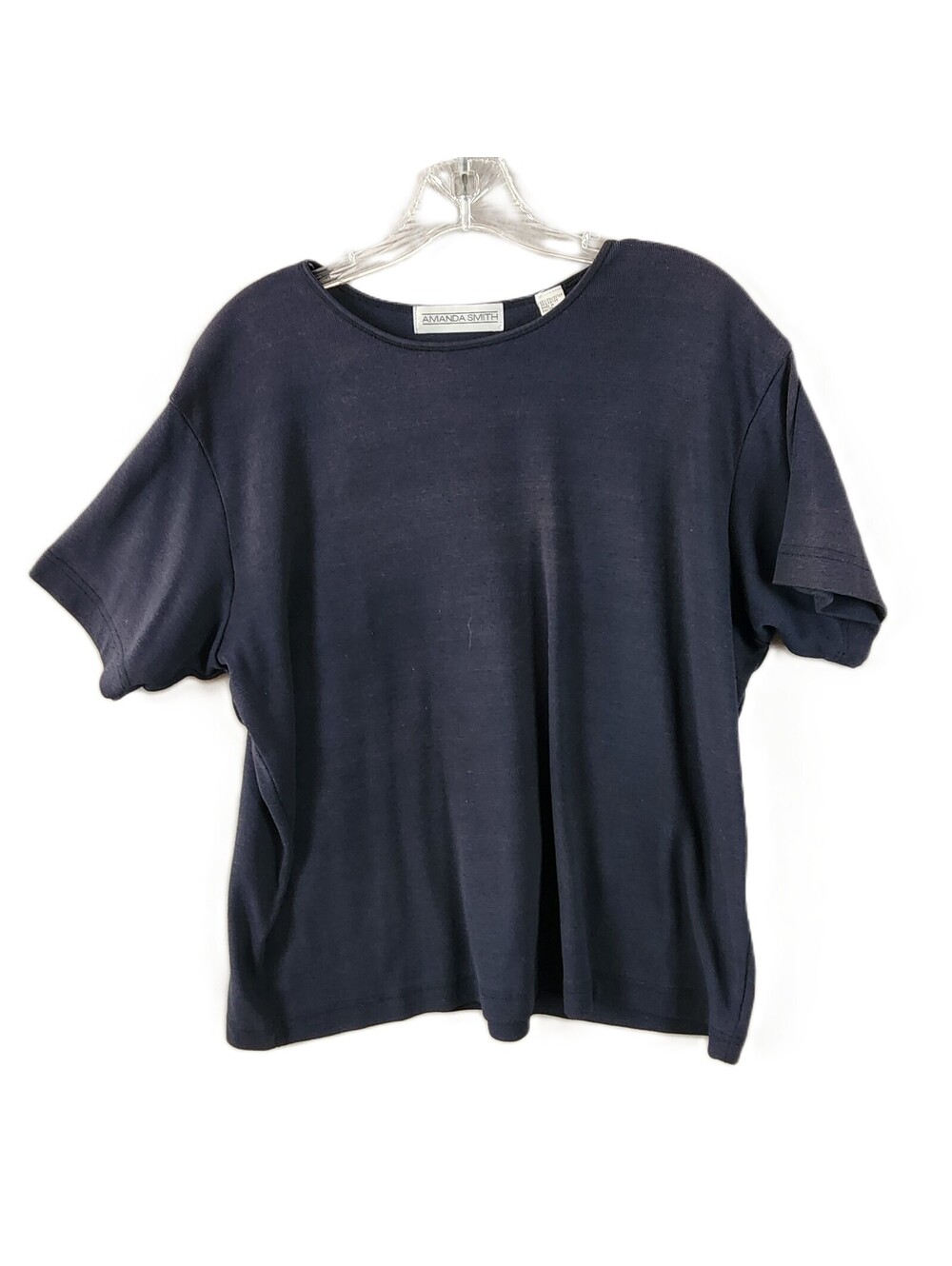 Amanda Smith Tee Women Large Navy Blue